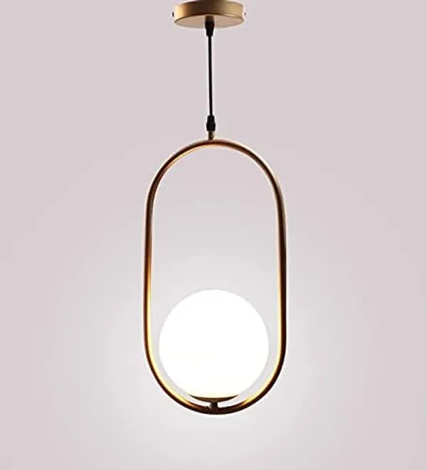 SWIATLO_Decorative_Hanging_Lamp/Pendant_Lamp/Ceiling_Light_to_Décor_Home/Living_Room/Bedroom/Office/Dining/Cafe/Restaurants,_Cylinderical_Design_with_Milky_Glass_(Pack_of_1,_with_Bulb)