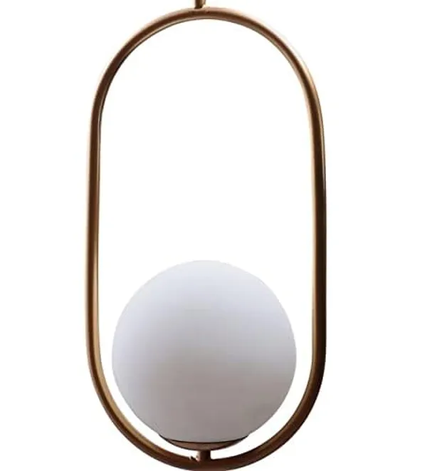 SWIATLO_Decorative_Hanging_Lamp/Pendant_Lamp/Ceiling_Light_to_Décor_Home/Living_Room/Bedroom/Office/Dining/Cafe/Restaurants,_Cylinderical_Design_with_Milky_Glass_(Pack_of_1,_with_Bulb)