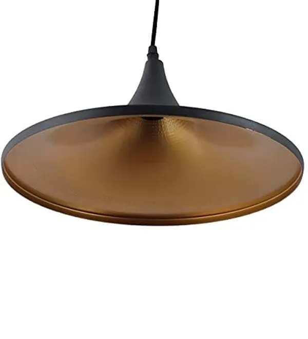 SWIATLO_Decorative_Hanging_Lamp/Pendant_Lamp/Ceiling_Light_to_Décor_Home/Living_Room/Bedroom/Office/Dining/Cafe/Restaurants,_Tastari_Shape,_Black_(Pack_of_1,_with_Bulb)