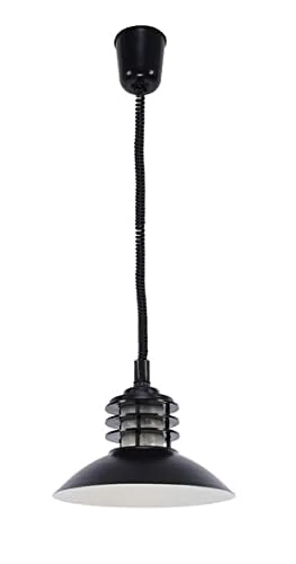 SWIATLO_Decorative_Hanging_Lamp/Pendant_Lamp/Ceiling_Light_to_Décor_Home/Living_Room/Bedroom/Office/Dining/Cafe/Restaurants,_B22_Holder,_Office_Light,_Black_(Pack_of_1,_with_Bulb)
