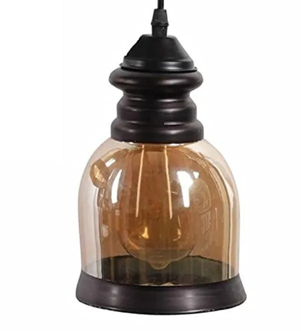SWIATLO_Decorative_Hanging_Lamp/Pendant_Lamp/Ceiling_Light_to_Décor_Home/Living_Room/Bedroom/Office/Dining/Cafe/Restaurants,_Belzaar_Shape,_Luster_(Pack_of_1,_with_Bulb)