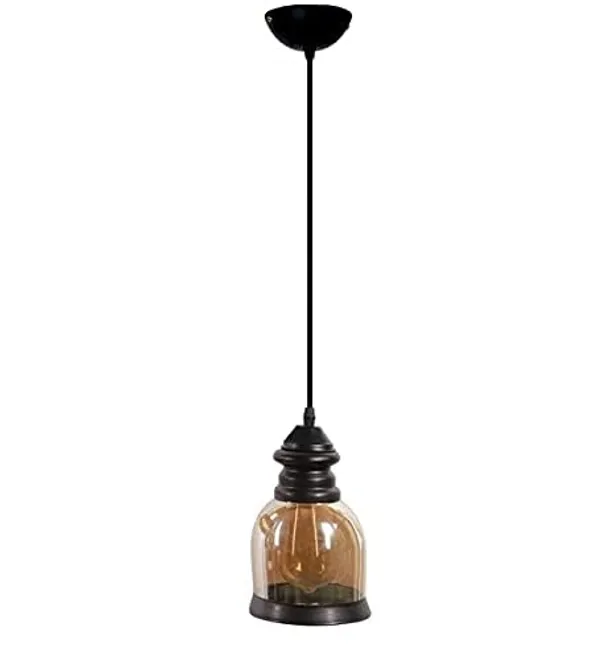 SWIATLO_Decorative_Hanging_Lamp/Pendant_Lamp/Ceiling_Light_to_Décor_Home/Living_Room/Bedroom/Office/Dining/Cafe/Restaurants,_Belzaar_Shape,_Luster_(Pack_of_1,_with_Bulb)