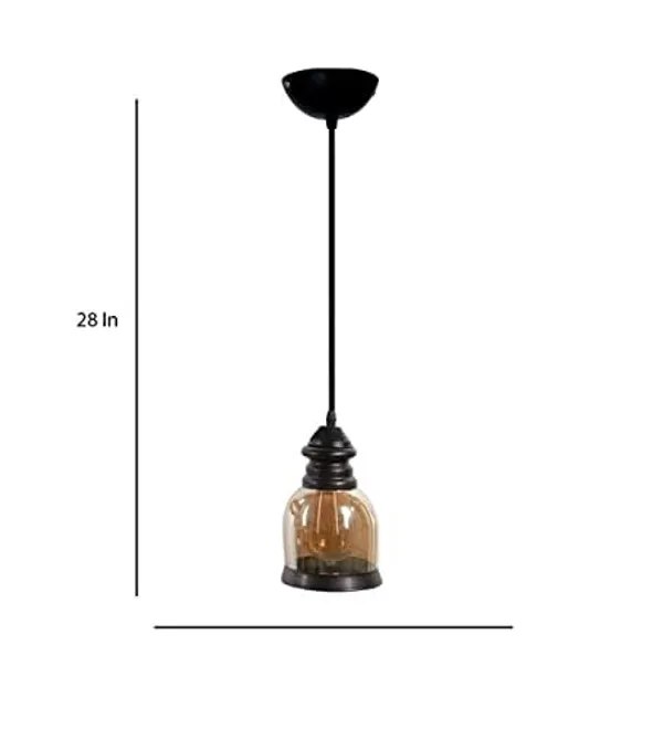 SWIATLO_Decorative_Hanging_Lamp/Pendant_Lamp/Ceiling_Light_to_Décor_Home/Living_Room/Bedroom/Office/Dining/Cafe/Restaurants,_Belzaar_Shape,_Luster_(Pack_of_1,_with_Bulb)
