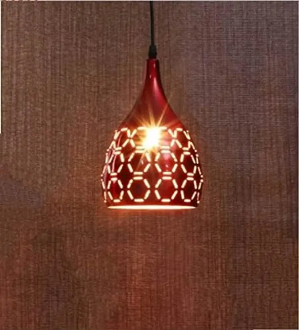SWIATLO_Decorative_Hanging_Lamp/Pendant_Lamp/Ceiling_Light_to_Décor_Home/Living_Room/Bedroom/Office/Dining/Cafe/Restaurants,_Teen_Cutting_Design_(Pack_of_1,_with_Bulb)