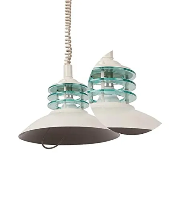 SWIATLO_Decorative_Hanging_Lamp/Pendant_Lamp/Ceiling_Light_to_Décor_Home/Living_Room/Bedroom/Cafe/Restaurants,_B22_Holder,_For_Dinning_Table,_White_(Pack_of_1,_with_Bulb)