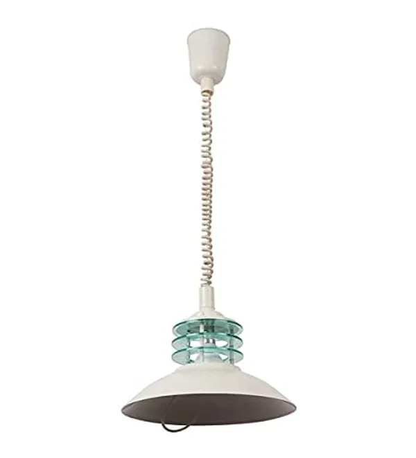 SWIATLO_Decorative_Hanging_Lamp/Pendant_Lamp/Ceiling_Light_to_Décor_Home/Living_Room/Bedroom/Cafe/Restaurants,_B22_Holder,_For_Dinning_Table,_White_(Pack_of_1,_with_Bulb)