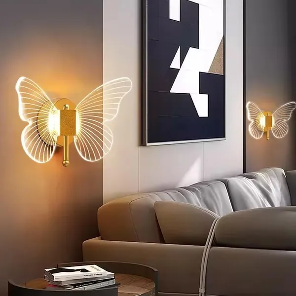 SWIATLO_Elegant_Butterfly_Design_Decorative_LED_Lamp_for_Living_Room_&_Hallway_/Modern_Style_Energy_saving_Led_Wall_Lamps_for_Bedroom/Led_Wall_Scone_for_Home/Bar/Kitchen/Restaurants