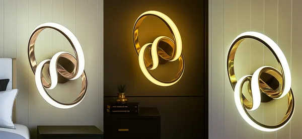 SWIATLO_American_Spiral_Style_LED_Wall_Lamp_Ring_Light_Decorative_Modern_Wall_Sconce_for_Living_Room_&_Bedroom_Home/Living_Room/Cafe/Bar/Hotel_(3_Color_in_One)_Yellow,_White_and_Natural_White