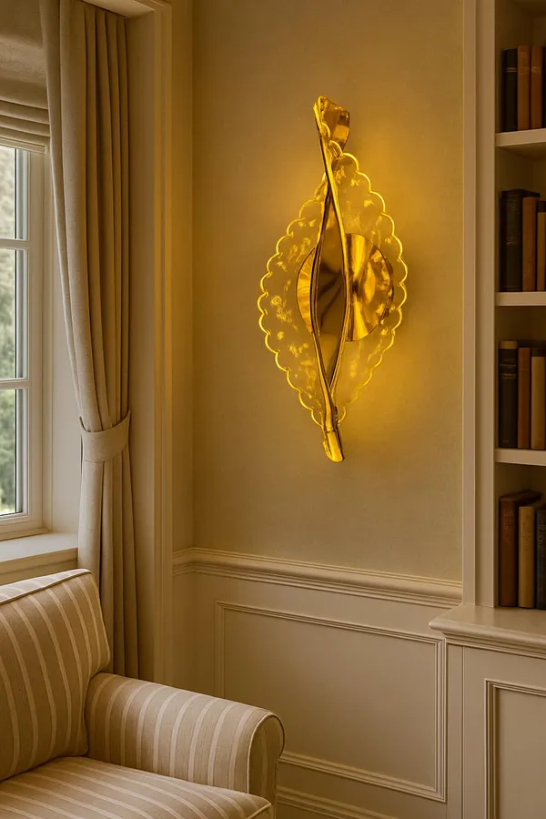SWIATLO_Elegant_Gold_Finish_Wall_Light_Designer_Accent_Lamp_for_Living_Spaces_/Modern_Style_Energy_saving_Led_Wall_Lamps_for_Bedroom/Led_Wall_Scone_for_Home/Bar/Kitchen/Restaurants