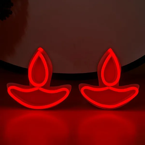 SWIATLO_Decorative_Festival_LED_Neon_Diya_Lamp_|_Decorative_Light_for_Diwali,_Pooja,_Home_&_Office_Decoration_|_Diwali_Festival_Diya_Sign_for_Pooja_Room/Dinning_Room/Living_Room/Restaurents_(Pack_of_2)