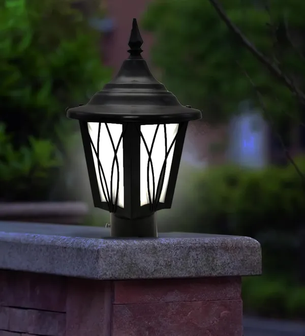 SWIATLO_Classic_Waterproof_Post_Light_for_Gate_and_Garden_Pillars_|_Decorative_Outdoor_Post_Light_for_Home_Entrance_|_Pillar_Lights_for_Garden,_Patio,_Boundreis_or_Entryway_(Pack_of_2,_With_Bulb)