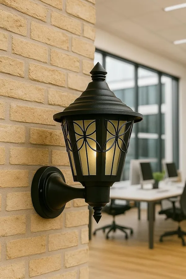 SWIATLO_Classic_Victorian_Style_Shade_Wall_Sconce_for_Garden,_Balcony,_Porch,_or_Entryway_–_Clasic_Decorative_Exterior_Light_for_Living_Room/Bedrom/Restaurant_(Pack_of_1,_with_Bulb)