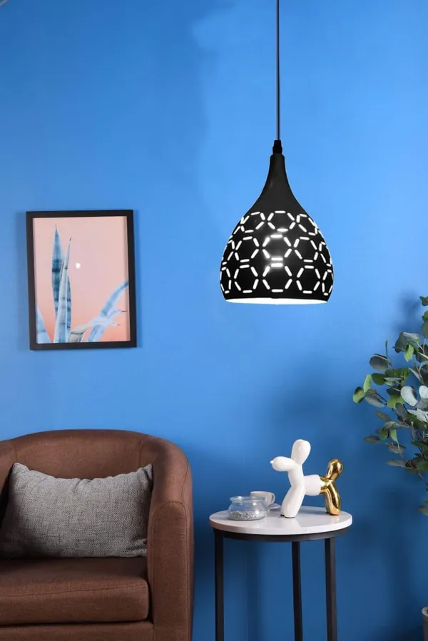 SWIATLO_Artistic_Modern_Three_Cutting_Hanging_Lamp_|_Kitchen_&_Dining_Light_/Living_Room/Bedroom/Office/Dining/Cafe/Restaurants,_White_and_Black_(Pack_of_2,_with_Bulb)