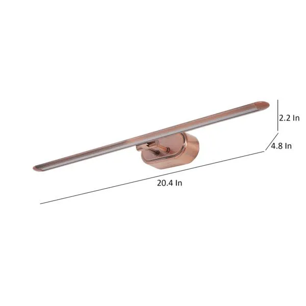 SWIATLO_Ultra-Slim_Modern_LED_Picture_Light_|_Adjustable_Wall_Mounted_Art_Light_|_Led_Display_Wall_Light_to_Décor_Home/Living_Room/Bedroom/Office/Dining/Cafe/Restaurants_6_Watt_(Copper_Antique)