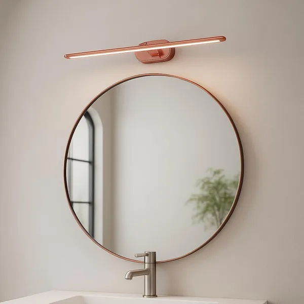 SWIATLO_Ultra-Slim_Modern_LED_Picture_Light_|_Adjustable_Wall_Mounted_Art_Light_|_Led_Display_Wall_Light_to_Décor_Home/Living_Room/Bedroom/Office/Dining/Cafe/Restaurants_6_Watt_(Copper_Antique)