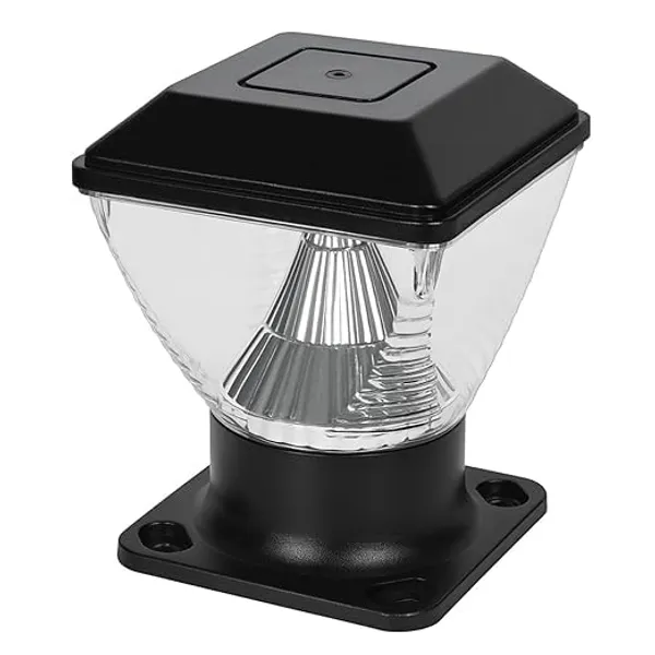 SWIATLO_Deluxe_Moon_20W_LED_Gate_Light_Waterproof_Modern_Outdoor_Pillar_Lamp_for_Home_Garden_Patio_Compound_Entrance_Durable_Pole_Mount_Fixture_(Pack_of_1,_Warm_White)