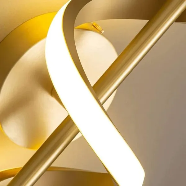 SWIATLO_Modern_Spiral_LED_Hanging_Pendant_Light_|_Luxury_Gold_Finish_Wave_Design_Ceiling_Lamp_for_Living_Room,_Dining_Area_&_Bedroom_|_Elegant_Pendant_Light_for_Bedroom,_Hallway_&_Modern_Interior