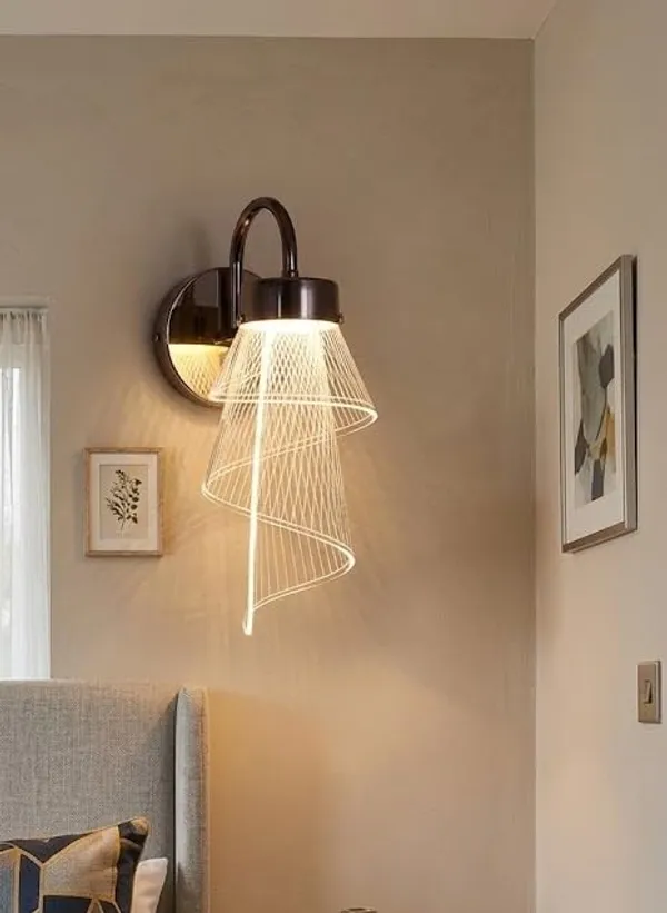 SWIATLO_Decorative_Wall_Lamp_for_Living_Room_|_Modern_Golden_Wall_Light_with_Metal_&_Acrylic_Body_|_3_Color_Modes_Warm_Natural_(KIN-A28L)
