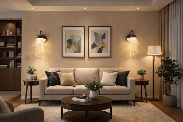 SWIATLO_Decorative_Wall_Lamp_for_Living_Room_|_Modern_Golden_Wall_Light_with_Metal_&_Acrylic_Body_|_3_Color_Modes_Warm_Natural_(KIN-A28L)