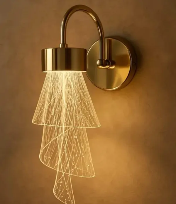 SWIATLO_Decorative_Wall_Lamp_for_Living_Room_|_Modern_Golden_Wall_Light_with_Metal_&_Acrylic_Body_|_3_Color_Modes_Warm_Natural_(KIN-A29F)