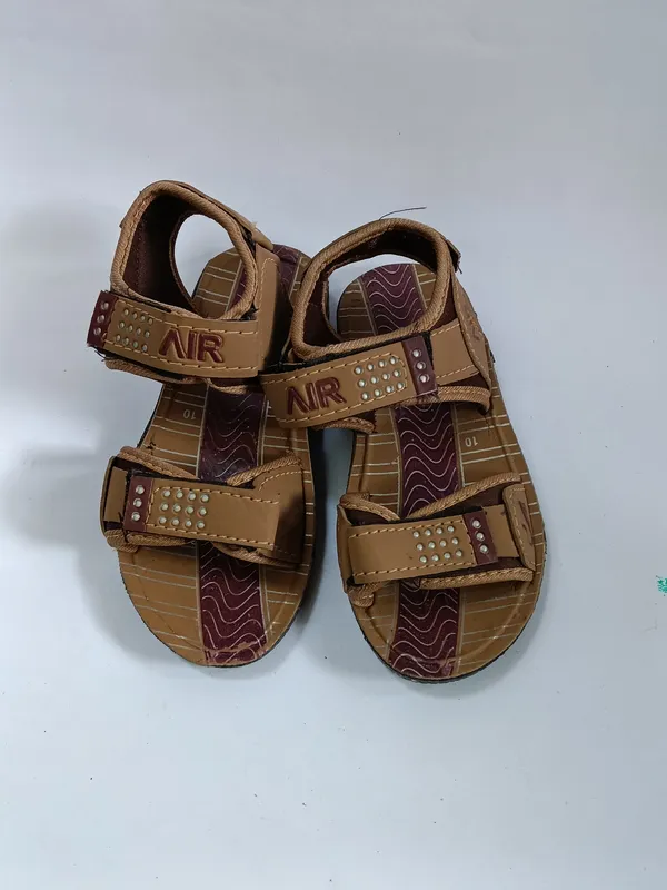 Brown_Synthetic_Leather_Velcro_Strap_Casual_Sandals_For_Kids_-_Pack_of_2