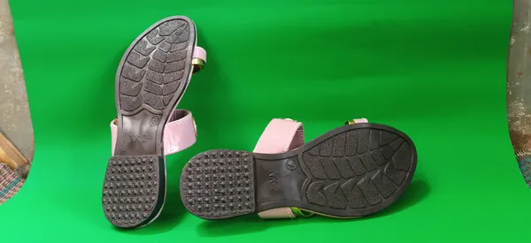 Pink_Synthetic_Leather_Embellished_Thong_Sandals_For_Women