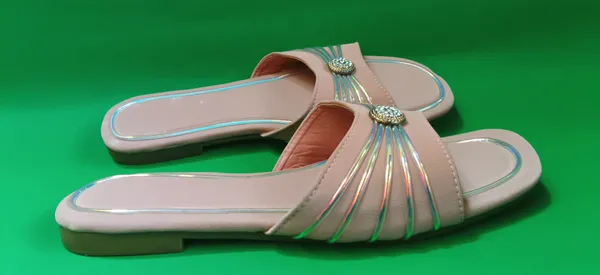 Light_Pink_Synthetic_Leather_Strappy_Slide_Sandals_For_Women