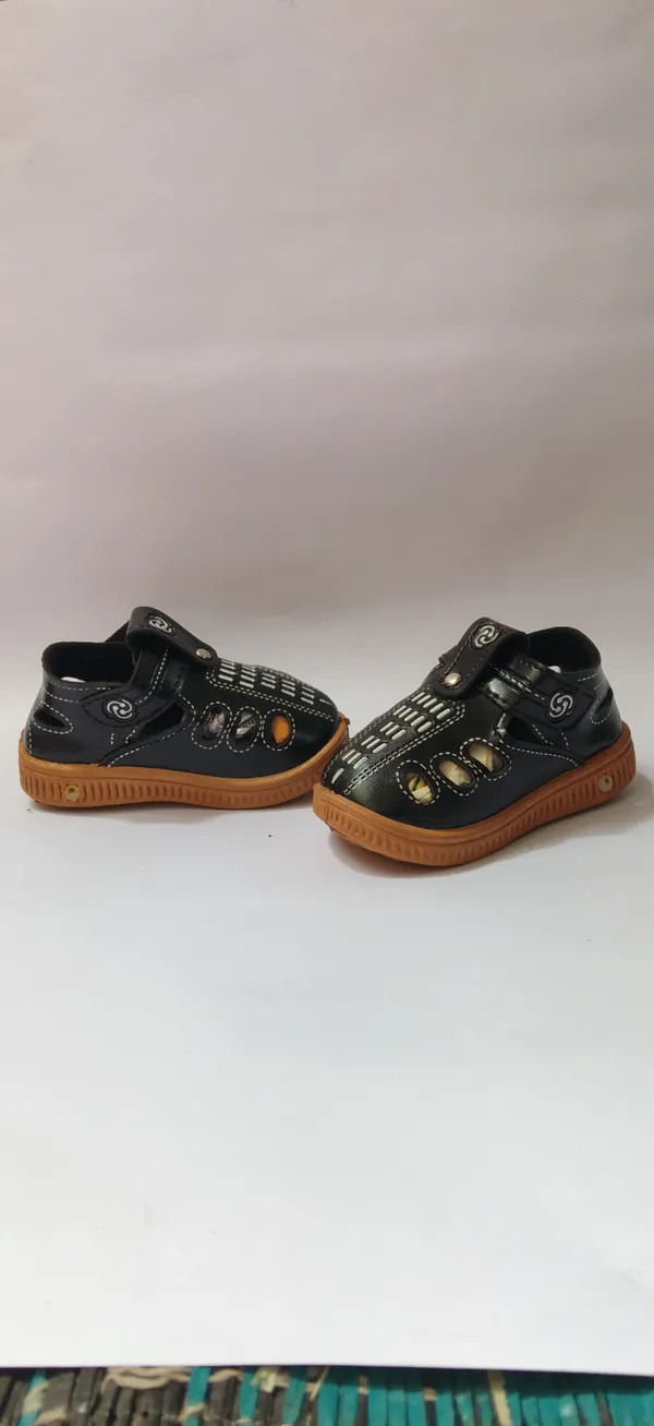 Black_Synthetic_Leather_Casual_Shoes_For_Kids_-_Pack_of_2