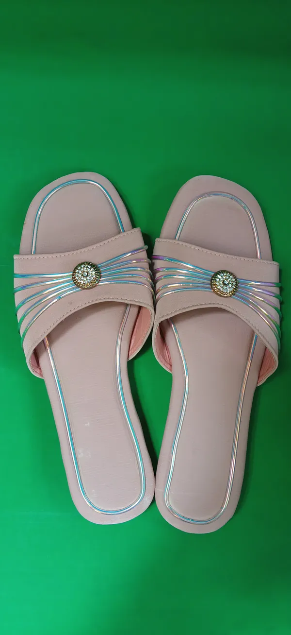 Light_Pink_Synthetic_Leather_Strappy_Slide_Sandals_For_Women
