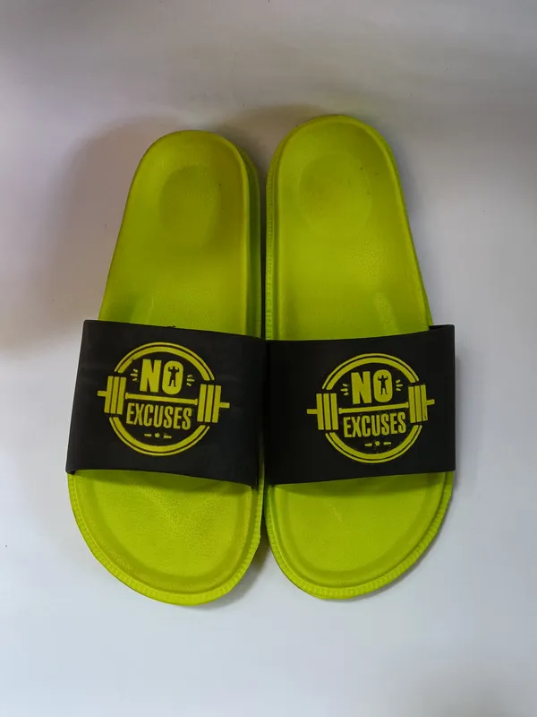 Neon_Yellow_And_Black_Eva_Graphic_Strap_Slide_Slippers_For_Unisex