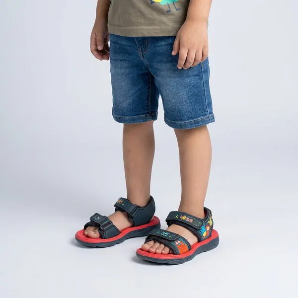 Black_And_Red_Synthetic_Velcro_Strap_Sports_Sandals_For_Kids
