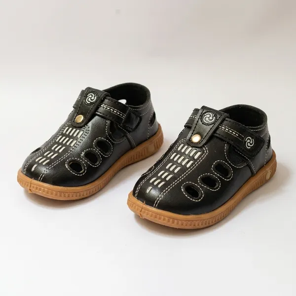 Black_Synthetic_Leather_Casual_Shoes_For_Kids_-_Pack_of_2