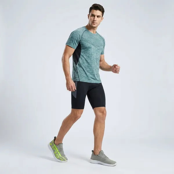 Grey_And_Neon_Yellow_Mesh_Lace-Up_Running_Shoes_For_Men