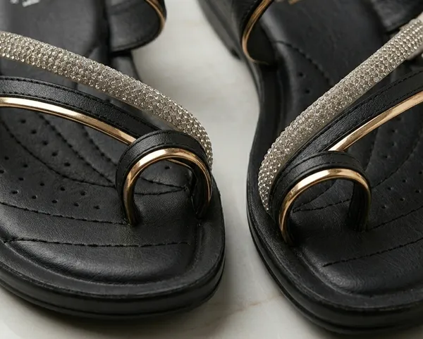 Refined_Black_Triple_Strap_Soft_Cushion_Trending_Flats_for_Women