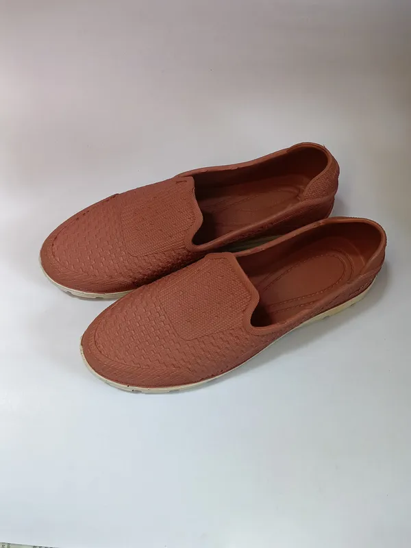 Terracotta_Brown_Mesh_Slip-On_Casual_Shoes_For_Women