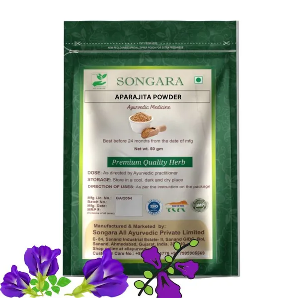 Aparajita-Powder-Clitoria-Ternatia-Ayurvedic-Pure-Herb-50-Gm