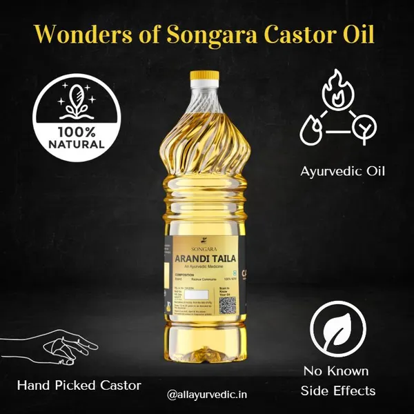 Songara-100-Pure-Castor-Oil-Arandi-Taila-Cold-Pressed-Natural-Ayurvedic-To-Support-Hair-Growth-Good-Skin-And-Strong-Nails-1-Unit_-_Pack_Of_2