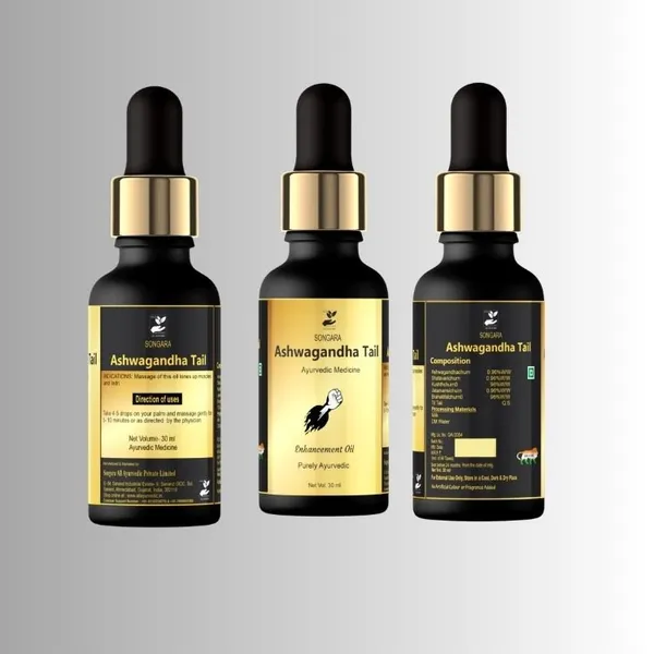 Songara-Ashwagandha-Oil-Ayurvedic-Massage-Oil-For-Men-Restores-Energy-Hardens-The-Relaxing-Muscles-Pure-Ayurvedic-Mens-Wellness-30-Ml-Pack-Of-1
