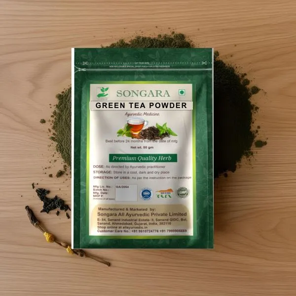 Songara-Ayurvedic-Green-Tea-Powder-Camellia-Sinensis-The-Ultimate-Wellness-Brew-50-Gm_-_Pack_Of_3