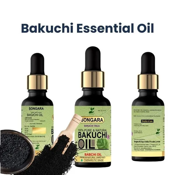 Songara-Bakuchi-Oil-Psoralea-Corylifolia-Natural-Therapeutic-100-Undiluted-Natural-Therapeutic-Grade-Traditional-Remedy-To-Cure-Skin-Hair-Care-Grade-Cold-Pressed-50-Ml_-_Pack_Of_2