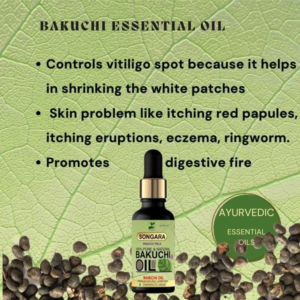Songara-Bakuchi-Oil-Psoralea-Corylifolia-Natural-Therapeutic-100-Undiluted-Natural-Therapeutic-Grade-Traditional-Remedy-To-Cure-Skin-Hair-Care-Grade-Cold-Pressed-50-Ml_-_Pack_Of_2