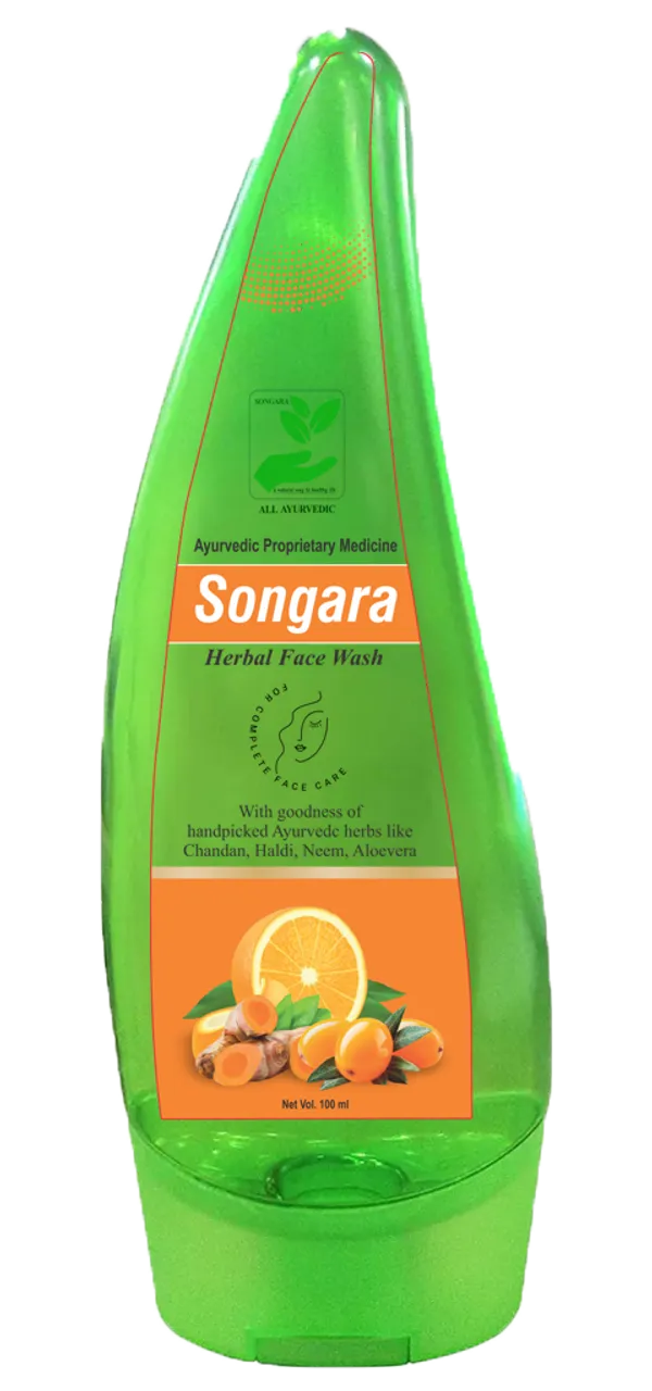 Songara-Herbal-Face-Wash-With-Ayurvedic-Wisdom-Of-Sandal-Wood-Aloe-Vera-Haldi-Face-Wash-For-Daily-Use-100-Ml_-_Pack_Of_2