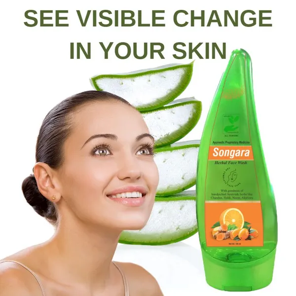 Songara-Herbal-Face-Wash-With-Ayurvedic-Wisdom-Of-Sandal-Wood-Aloe-Vera-Haldi-Face-Wash-For-Daily-Use-100-Ml_-_Pack_Of_2