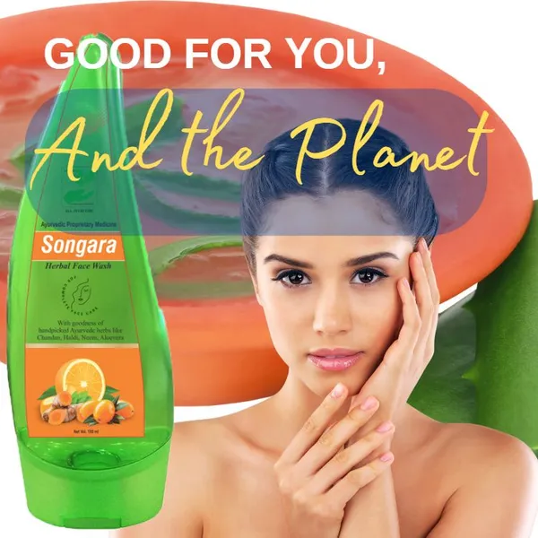 Songara-Herbal-Face-Wash-With-Ayurvedic-Wisdom-Of-Sandal-Wood-Aloe-Vera-Haldi-Face-Wash-For-Daily-Use-100-Ml_-_Pack_Of_2