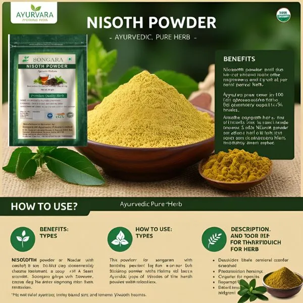 Songara-Nisoth-Operculina-Turpethum-Amp-Achyranthes-Aspera-The-Ayurvedic-Pure-Herb-50-Gm_-_Pack_Of_3