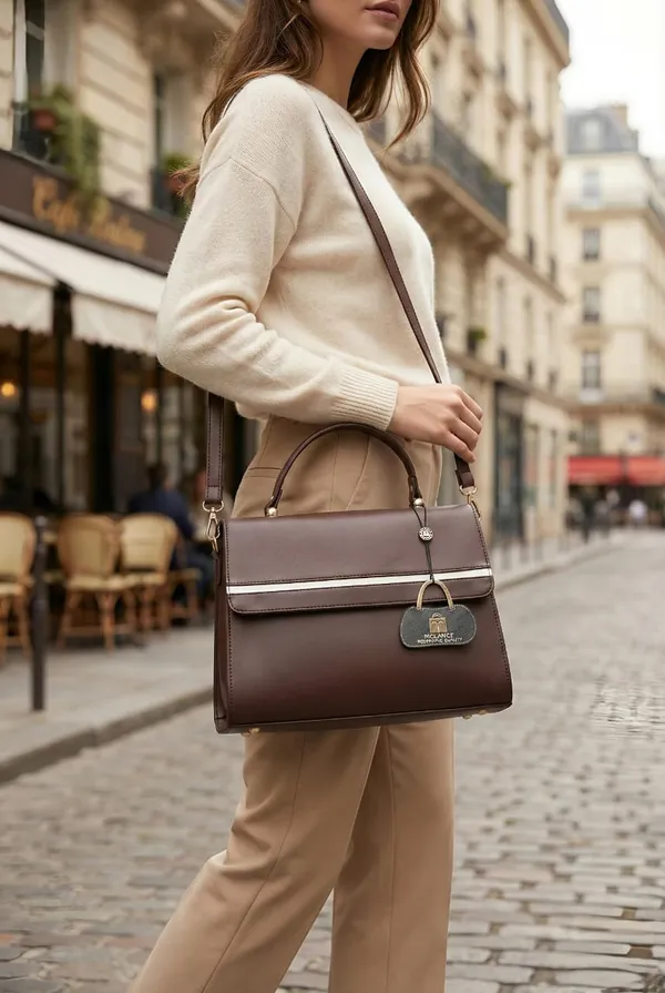 Brown_Premium_Pu_Leather_Hand_Bag_For_Women