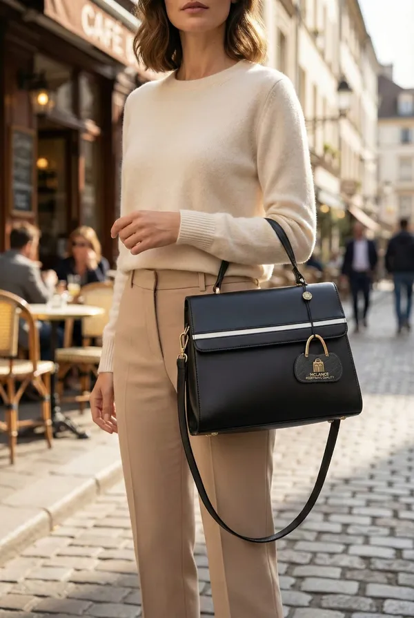 Black_Premium_Pu_Leather_Hand_Bag_For_Women