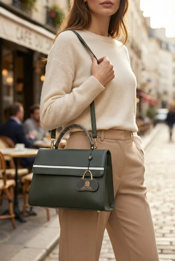 Green_Premium_Pu_Leather_Hand_Bag_For_Women