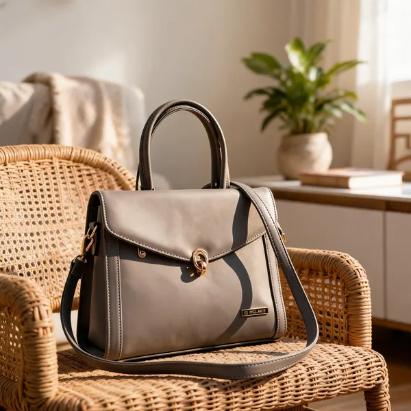 Beige_Premium_Pu_Leather_Hand_Bag_For_Women