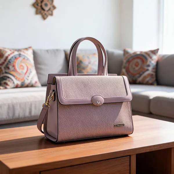 Pink_Premium_Pu_Leather_Hand_Bag_For_Women